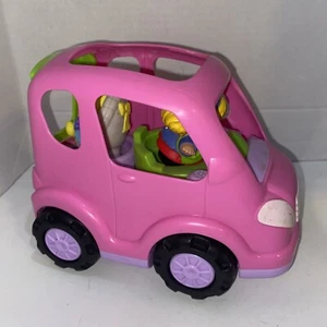 Fisher Price Little People Pink All Around Car or SUV Van Sounds Music 2013 Toys - Picture 1 of 3