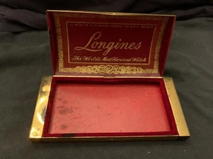 VINTAGE LONGINES METAL WATCH BOX CASE - Picture 1 of 5