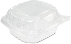 C53pst1 Clearseal Hinged Clear Containers, 13 4/5 Oz, Clear, Plastic, 5.4 X 5.3