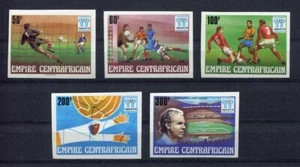 s5281) CENTRAFRICAINE REP. 1978 MNH** World CF - Coppa Mondo Calcio 5v IMPERF - Afbeelding 1 van 1