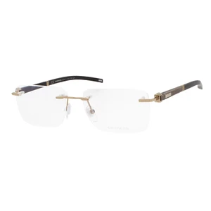 Chopard VCHD88 08FF 23KT Vergoldet Braun Holzrand Brille 56-17-145 - Bild 1 von 3