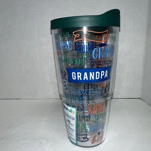 Tervis Tumbler 24 oz Grandpa Grandfather Names With Lid Hot & Cold - Picture 1 of 2