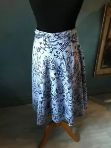 Jupe portefeuille en coton batik décor de dragons  - Picture 1 of 4