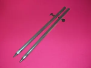 (2) VERRIEGELUNGSSTANGEN/STIFTE AKKORDEON HURRIKAN STURMROLLLÄDEN 12 ZOLL 1/2 ZOLL DURCHMESSER - Bild 1 von 1