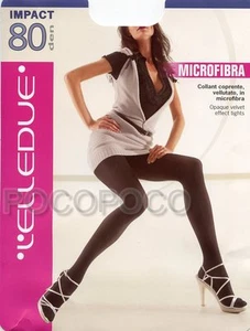 Impact 80 Denier Women's Opaque Microfiber Tights Elledue - Picture 1 of 3