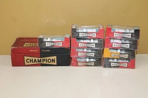 9 Champion K-5G Spark Plugs - New Old Stock - Picture 1 of 16