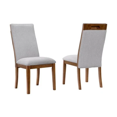 Lyncott Contemporary Upholstered Armless Dining Chair with Cutout Handle, Set... - Image 1 of 4