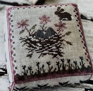 New Stacy Nash Designs TULIP FIELDS PINKEEP Cross Stitch Pattern Chart - Picture 1 of 3