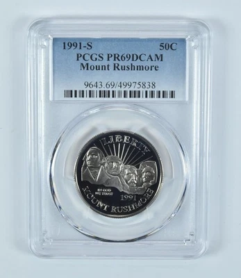 1991-S Mount Rushmore Commemorative Half Dollar PR69 DCAM PCGS Blue Label *9565 - Image 1 of 4
