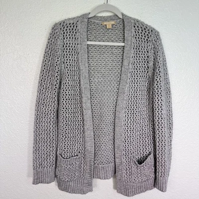 Cárdigan Michael Kors para mujer grande mezcla de cachemir tejido frente abierto suéter Foto 1 de 4