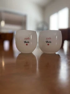 VTG MCM Whiskey Glasses 19th Hole For Golf Enthusiast Set Of 2 - Picture 1 of 4