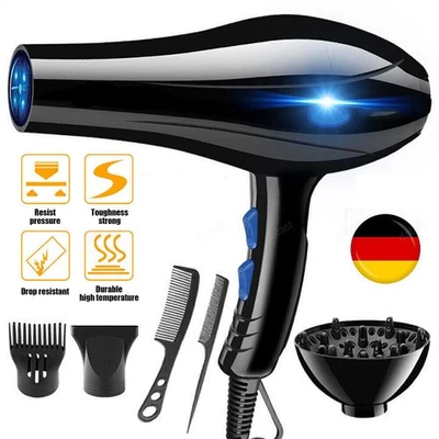 DENOTIP 2300W Ionen Föhn Haartrockner mit 3 Diffusor Haarfön Profis Fön Ionen Hair Dryer