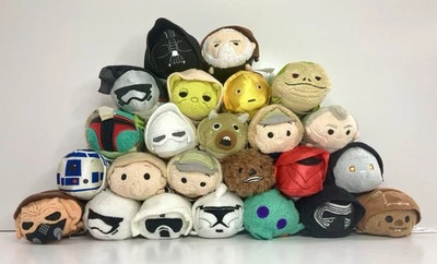 Star Wars Disney Tsum Tsum Plush Lot Of 24 Plo Koon Jabba Greedo Boba Fett - Image 1 of 4