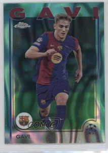 2024-25 Topps Chrome UEFA Club Competitions Aqua Lava Rifrattore /199 Gavi #6 - Foto 1 di 3