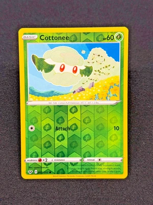 Cottonee 005/202 Reverse Holo - SWSH01: Sword & Shield Pokémon TCG - LP - Image 1 of 2