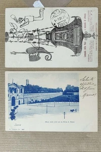 LUCCA CITTA'-LOTTO 2 CARTOLINE-C97-153 - Picture 1 of 1