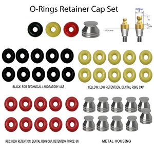10Pcs Implant Dental O-ring Kit for Ball Attachment Abutments for Hiossen Osstem - Picture 1 of 22