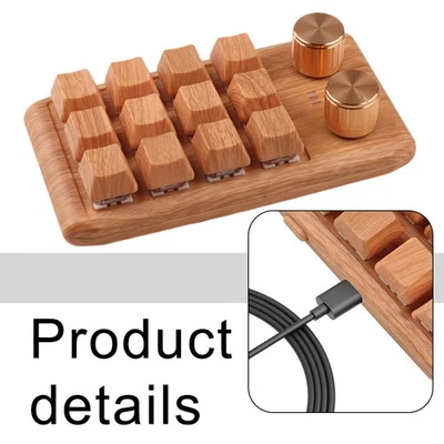 Innovative Wood Grain Keypad Featuring Programmable Keys for Easy Access - Image 1 of 4