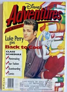 Luke Perry DISNEY ADVENTURE MAGAZINE settembre 1992 Roger Rabbit cartone animato 6F - Foto 1 di 20