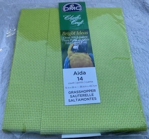 Brandneu Charles Craft Bright Ideas Aida Tuch Heuschrecke grün 14 Stück 15” x 18” - Bild 1 von 2