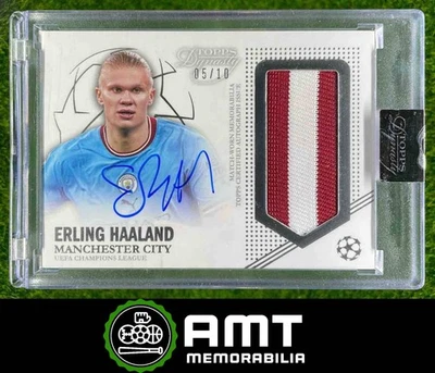 2022-23 Topps Dynasty UEFA Champions League Erling Haaland Auto Patch 5/10 - Image 1 of 3
