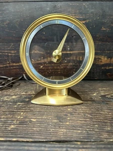Vintage Rare Retro Mid Century Jefferson Golden Minute Electric Clock Working - Picture 1 of 10