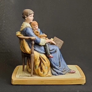 Vintage Norman Rockwell 1979 Bedtime Norman Rockwell Museum Figur Japan - Bild 1 von 12