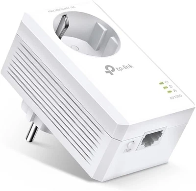 TP-LINK TL-PA7017P AV1000 Powerline Adapter mit Steckdose Network Kit Gigabit - Bild 1 von 4