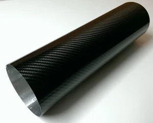 Scarico Moto In Fibra Di Carbonio Originale Tonda Ovale 380Mm X 110Mm - Bild 1 von 2