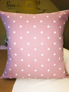 HANDMADE CUSHION IN CLARKE & CLARKE DOTTY ROSE FABRIC - Picture 1 of 2