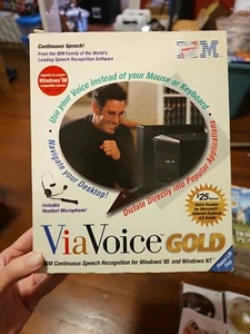 IBM ViaVoice Gold for Windows 95 Nt Release Voice Recognition Software - Picture 1 of 6