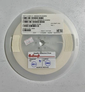 *2,000 QTY* COILCRAFT 0603DC-R12 / 0603DC-R12XGRW Ceramic Core Chip Inductors - Picture 1 of 2