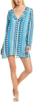 Vestido túnica para mujer La Blanca 273595 cuello en V, junto a la piscina//Global Jive, S Foto 1 de 2