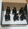 6 Bear Wine Stopper Bottle Topper Lodge Decor 5-inch Hand Painted
