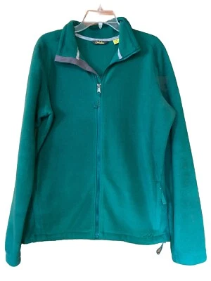 Cabela’s Women’s Large Full Zip Jacket Fleece Outdoors Cozy Nature Green Warm - Image 1 of 4