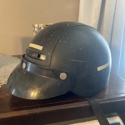 Casco de motocicleta HJC FG-2 DOT cuero negro talla XL con visera Foto 1 de 4