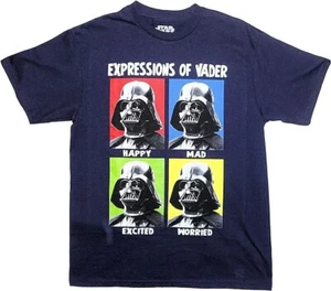 Star Wars - Expressions of Vader - Boys T-Shirt - Sizes Small & XL - New - Picture 1 of 1