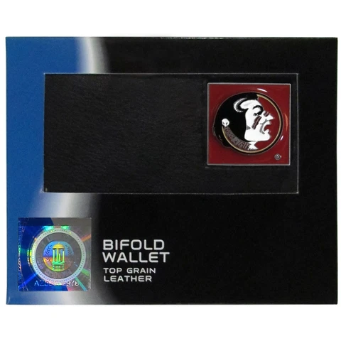 Florida St. Seminoles Leather Bi-fold Wallet Cover