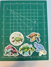 5 Turtle Vinyl Decal Stickers Waterproof. Vibrant Colors. Turtle Lovers Lot #2