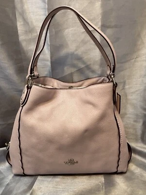 Coach 29800 Edie 31 ICE PINK Scalloped  Pebble Leather Shoulder Bag NEW $350 - Image 1 of 4