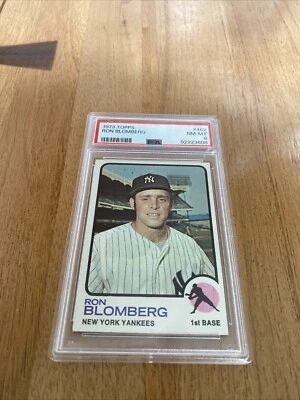 1973 Topps #462 RON BLOMBERG PSA 8 NM-MT - Image 1 of 2
