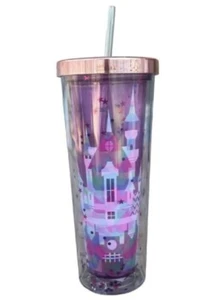 Nuevo vaso brillante Castillo Fantasyland Merch Parks Disney doble pared 22 oz - Imagen 1 de 7