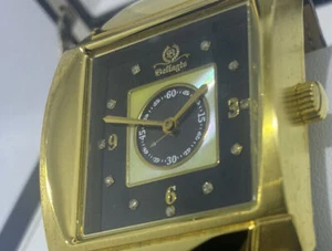 Bellagio Centurion Watch gold Plated case Black Diamond Dial Special Edition - Picture 1 of 12