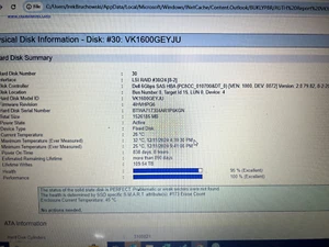 HPE 804605-B21 1.6TB SATA 6Gb/s SFF 2.5" SC SSD 805366-001 DC S3510 95%up SALUD - Imagen 1 de 5