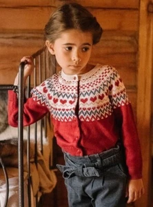 Sergent Major Girls Cardigan Wool Blend Size 4  Good Condition - Picture 1 of 10