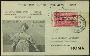 Regno di V.E.III - POSTA AEREA - Storia Postale, #1. - Foto 1 di 2