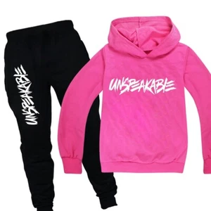 Niños Niños INDESCRIPTIBLES Chándal Conjuntos Sudadera con Capucha Top Pantalones Trajes Sudadera Youtuber - Imagen 1 de 22