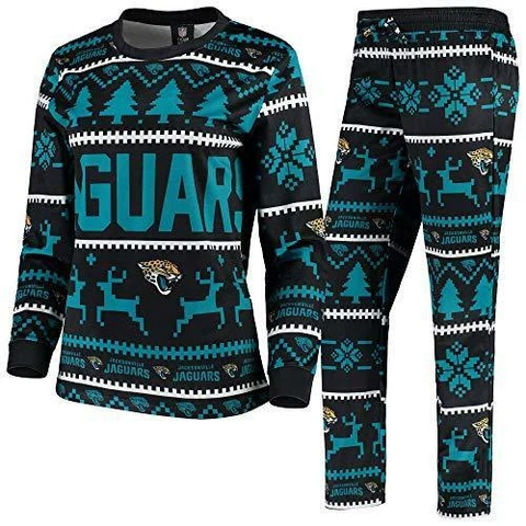 Jacksonville Jaguars NFL Family Holiday Pajamas - Womens - S Cover