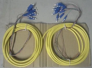 12 lead approx 7M 9/125 Fiber Optic Multimode Patch Cable Duplex 7 Meter - Picture 1 of 1