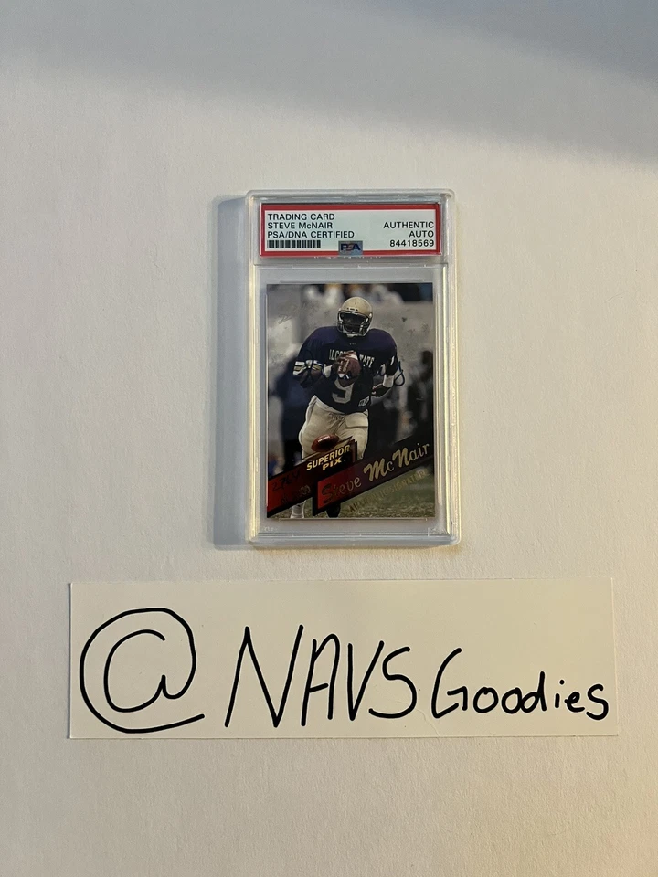 1995 Steve McNair Autographed Superior Pix Card #2764 Condition Numbered - Image 1 of 4